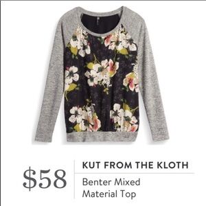 Kut from the Kloth floral lightweight sweater SM